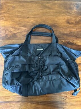 Zella Black Quilted Nylon Gym Tote